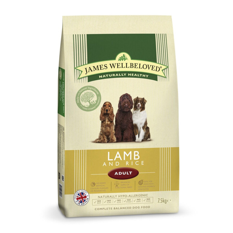 Jwb Adult Dog Maintenance Lamb & Rice Kibble 7.5kg