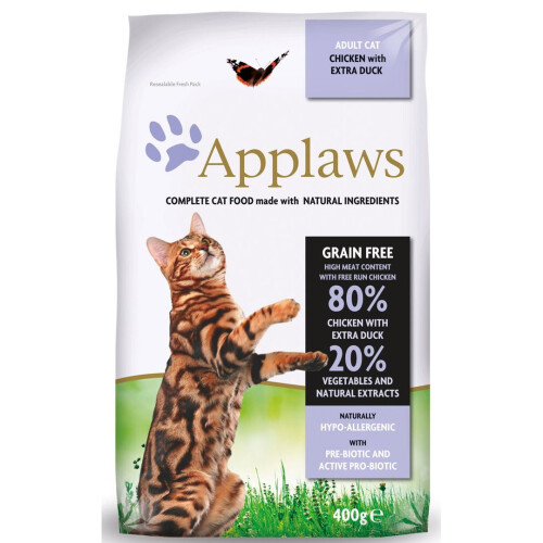 Applaws Applaws Cat Dry Chicken With Extra Duck 400g