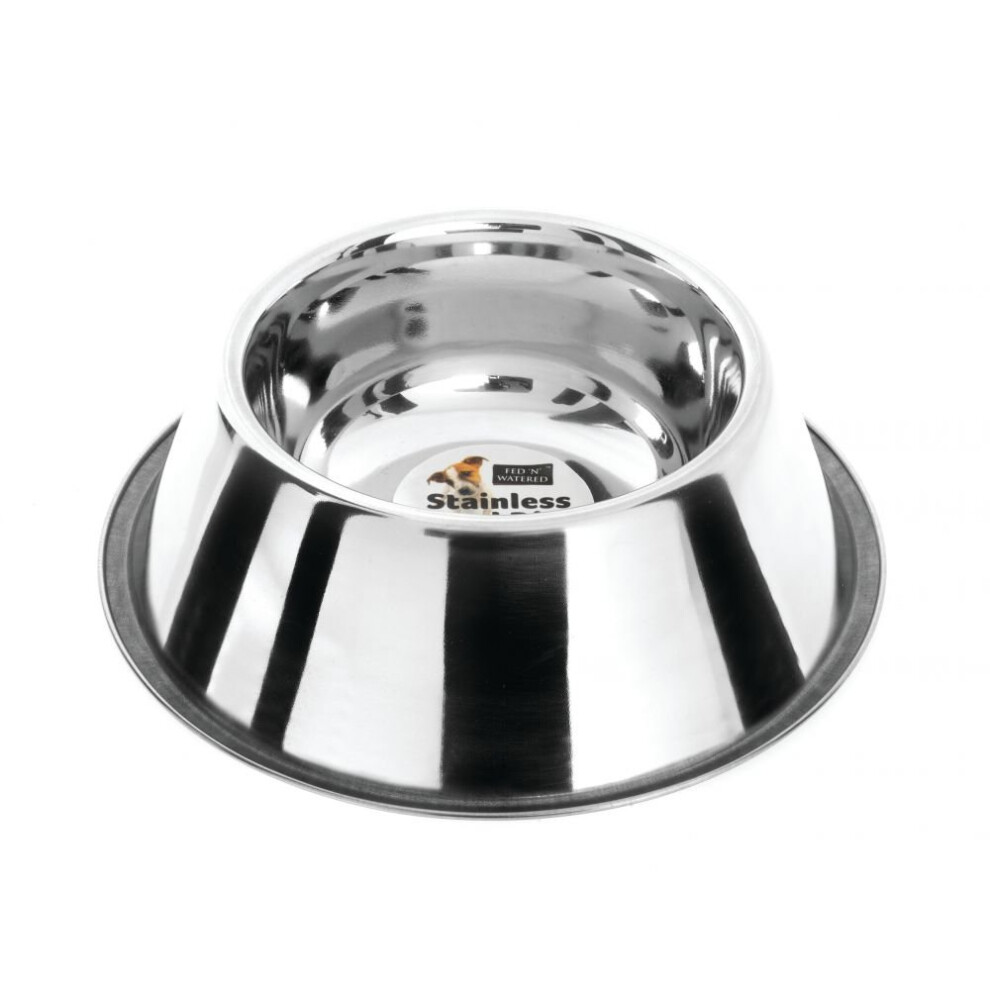 Fed 'n' Watered Stainless Steel Cocker Spaniel Bowl (25cm)