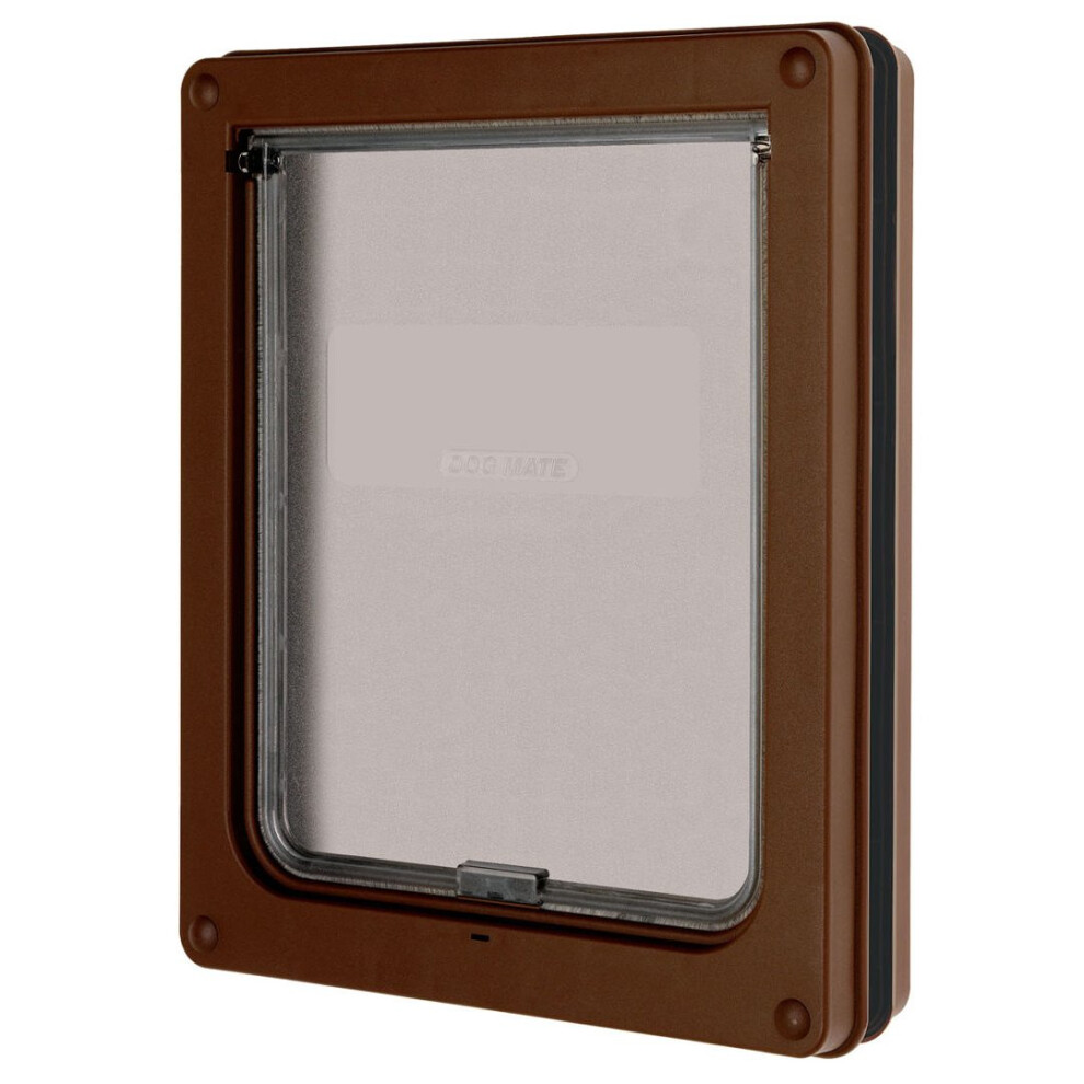 Dog Door Brown Medium