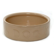 All Cane Lettered Dog Bowl 25cm (10'')