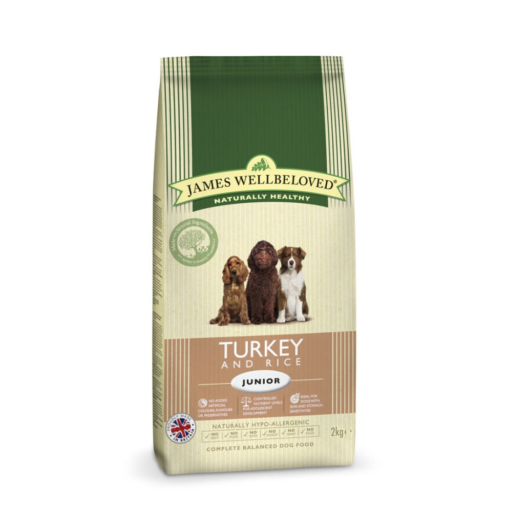 James Wellbeloved Jwb Junior Dog Turkey & Rice Kibble 2Kg