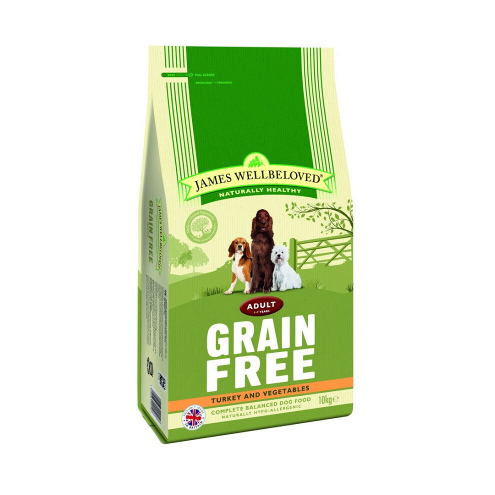 Jwb Adult Dog Maintenance Grain Free Turkey Kibble 10kg