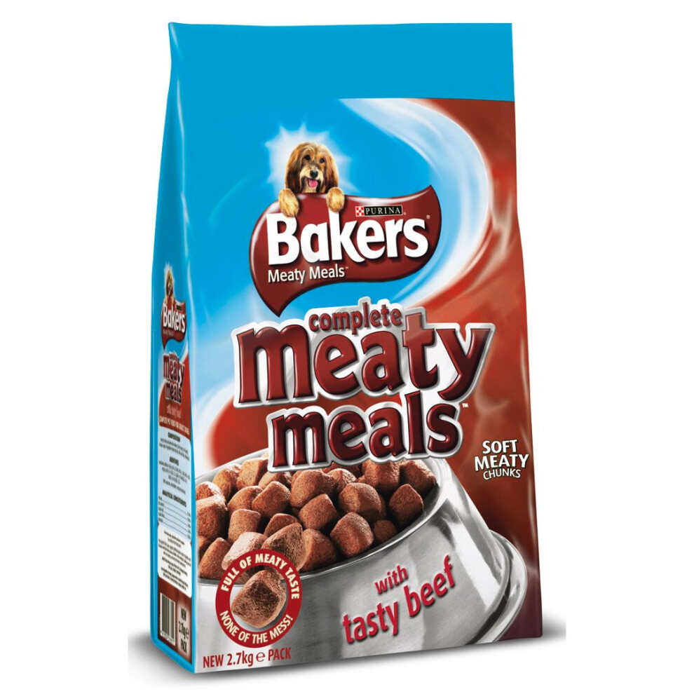 Bakers Complete Adult Meaty Meals Beef 2.7kg