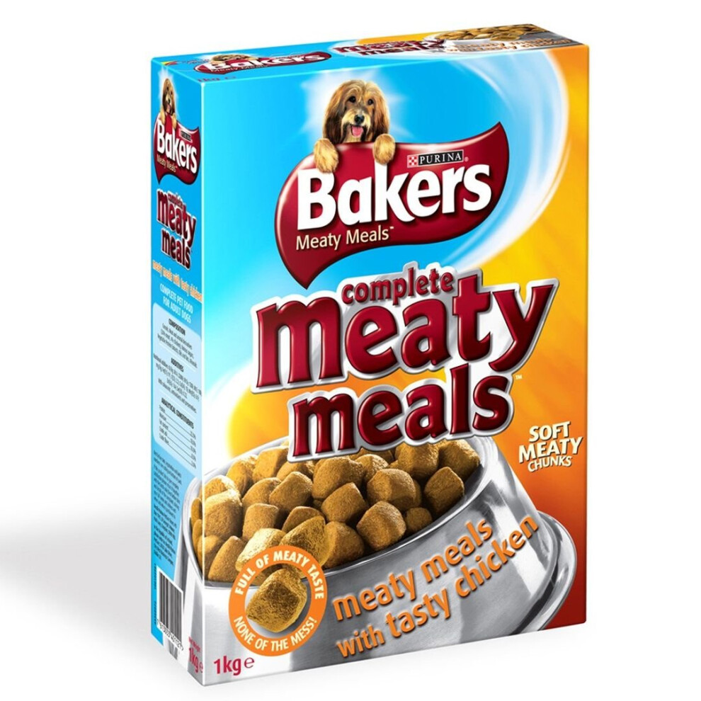 Photos - Dog Food Bakers Complete Adult Meaty Meals Chicken 1kg 12152502 