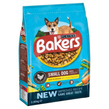 Bakers Adult Small Dog Food - Rich in Chicken with Country Vegetables, 2.85kg (12353930)