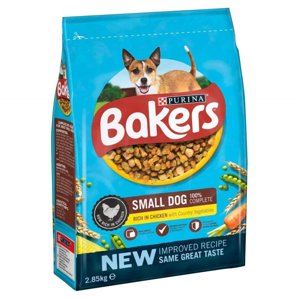 Bakers Superfoods Small Dog Adult Dry Dog Food (Chicken and Vegetables) 2.85kg - Image 3