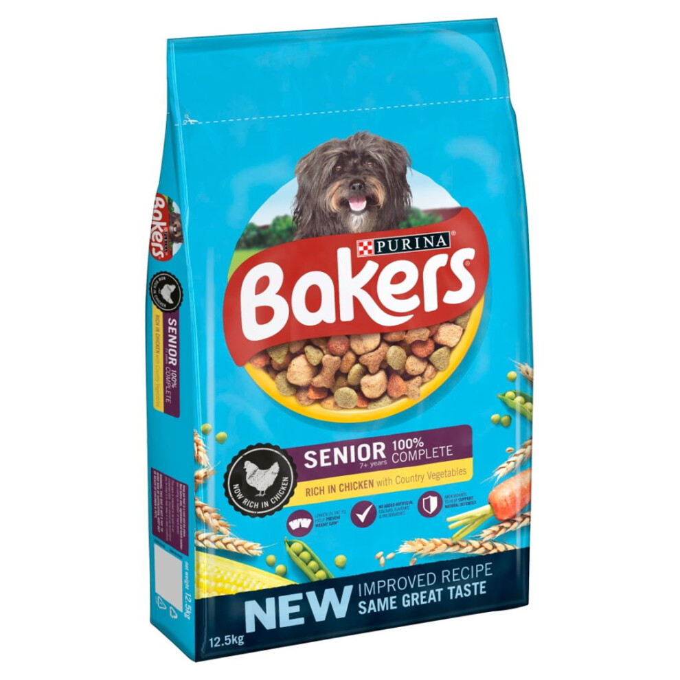 Bakers Senior Dog Rich In Chicken With Country Vegetables 12.5Kg