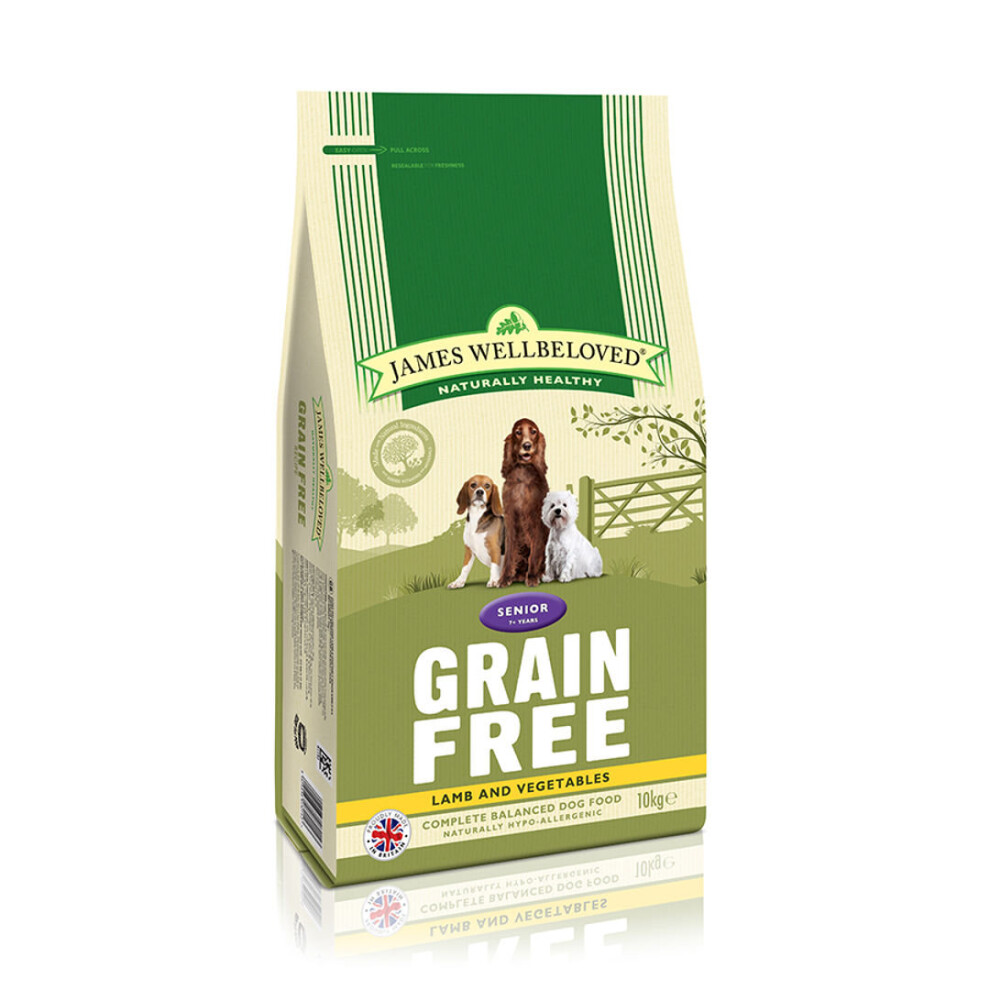 James Wellbeloved Jwb Adult Dog Senior Free Lamb Kibble 10Kg Grain