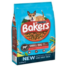 Bakers Adult Small Dog Rich In Beef With Country Vegetables 2.85kg