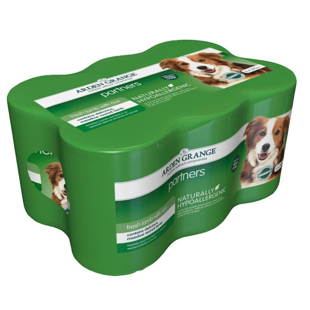 Arden Grange Dog Partners Lamb & Rice (6x395) (Pack of 4)