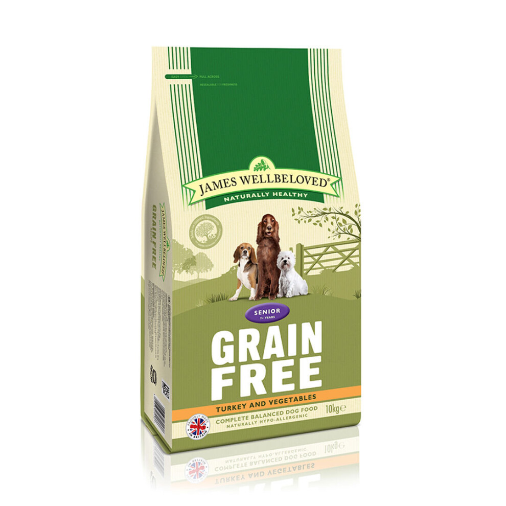 James Wellbeloved Jwb Adult Dog Senior Free Turkey Kibble 10Kg Grain
