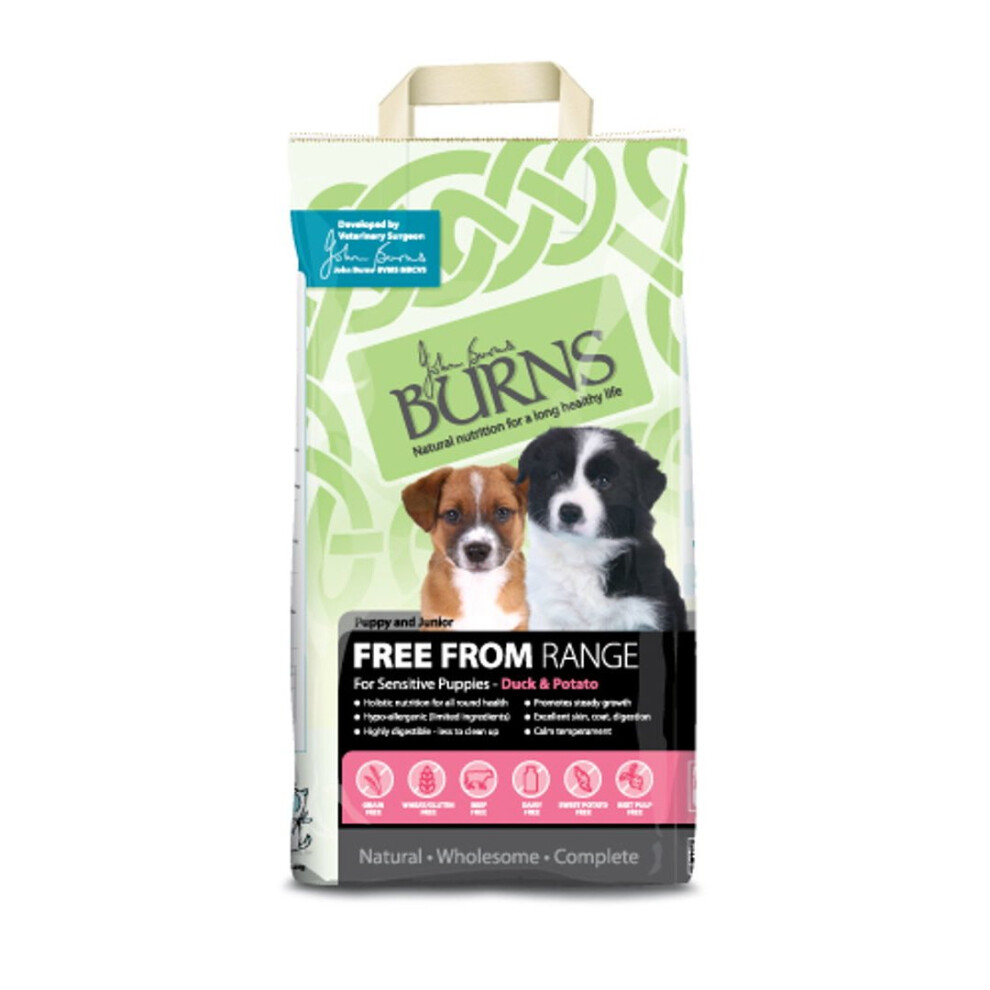 Burns Free From Puppy Duck & Potato (Buckwheat) 6Kg Grain