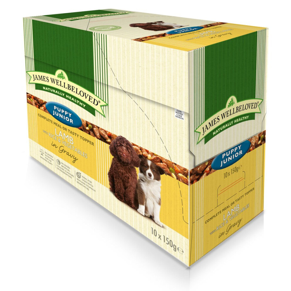 Jwb Puppy Dog Pouches Lamb 150g (Pack of 10)