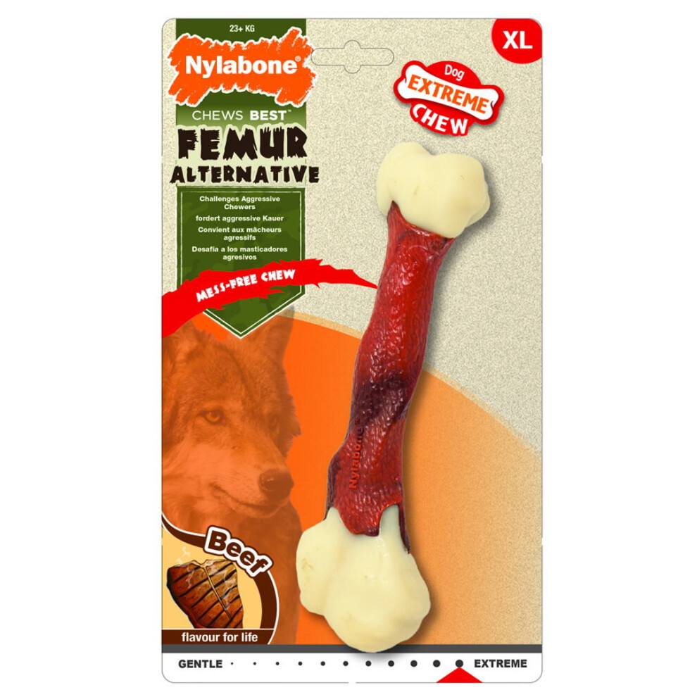 Nylabone Extreme Chew Femur Beef Xlarge