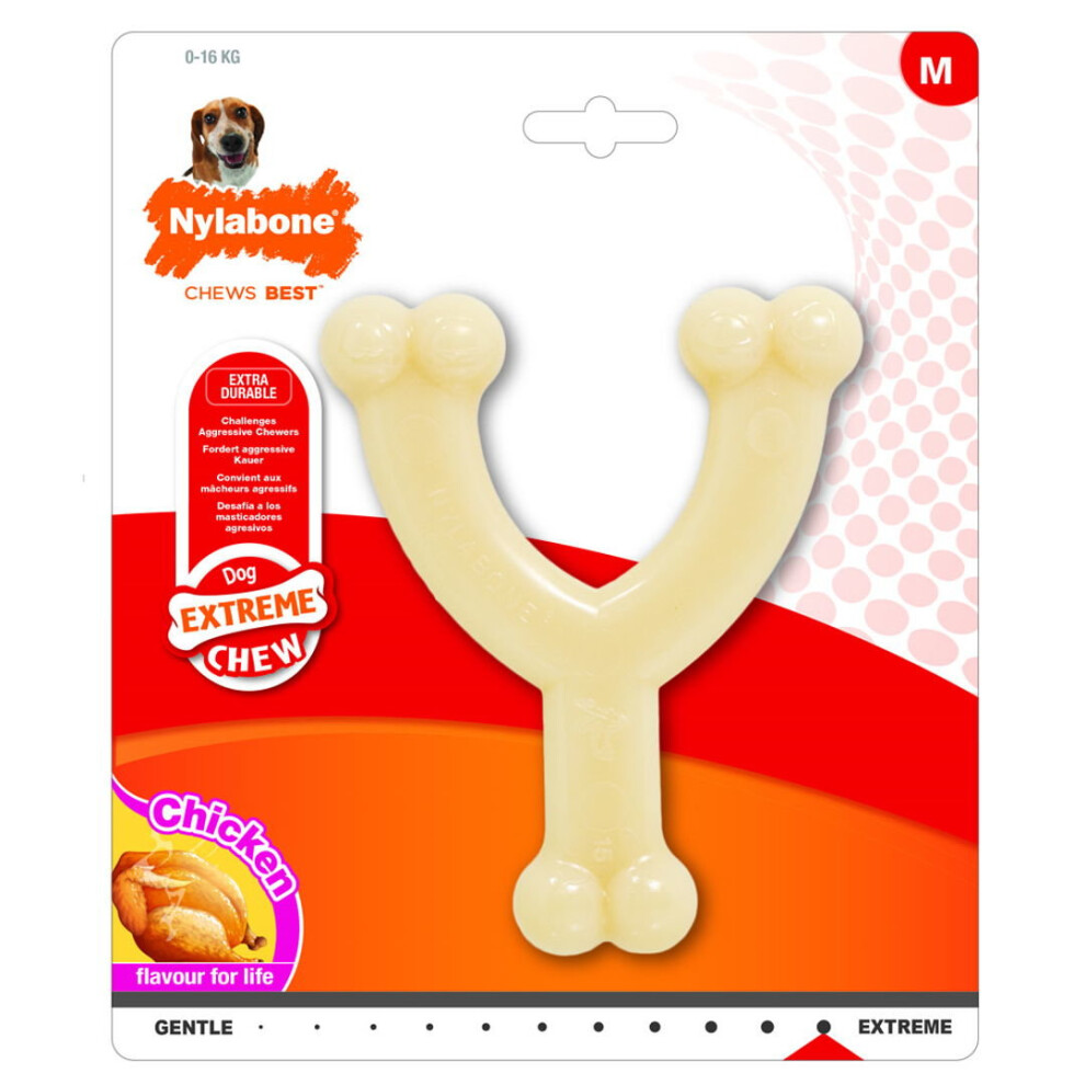 Interpet Nylabone Extreme Chew Wishbone Chicken Medium