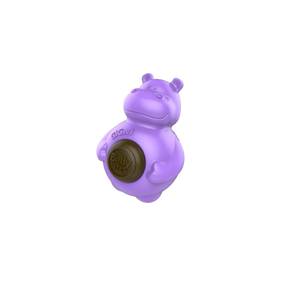 Gigwi Belly Bites Hippo With Replaceable Treats Large