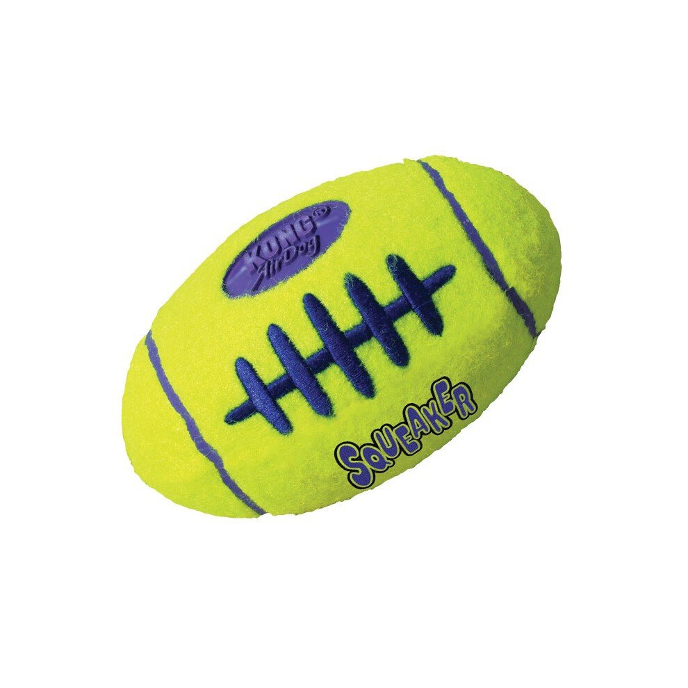 Kong Airdog Squeaker Football Bounce And Fetch Toy Tennis Ball For Small Dogs 1