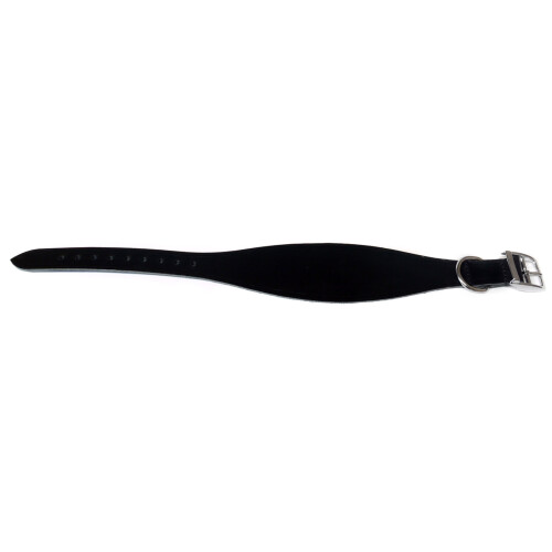 Ancol Heritage Leather Greyhound Collar Black 35-48cm Sz 4-5