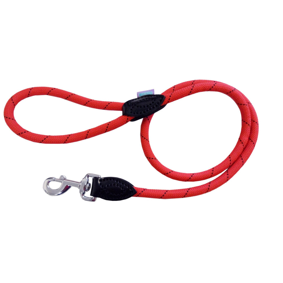 Dog & Co Mountain Rope Lead With Trigger Red/black 120cm