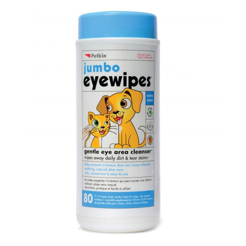 Petkin Jumbo Eye Wipes (80pcs)