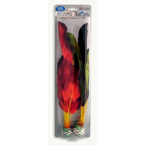 Biorb Silk Plant Silk Red/green Tall 2pack