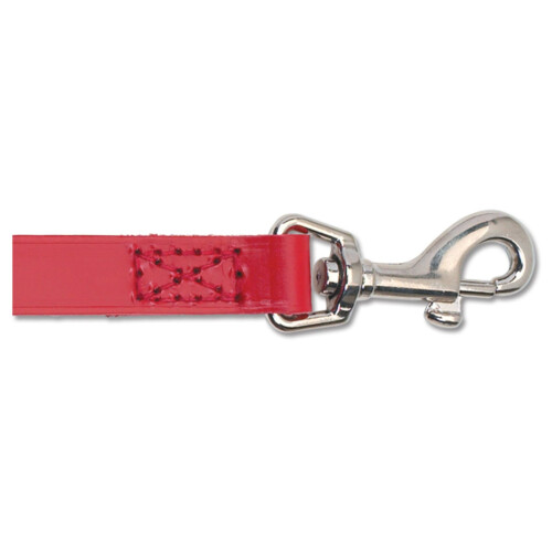 Ancol Heritage Leather Lead Red 19mm X1m