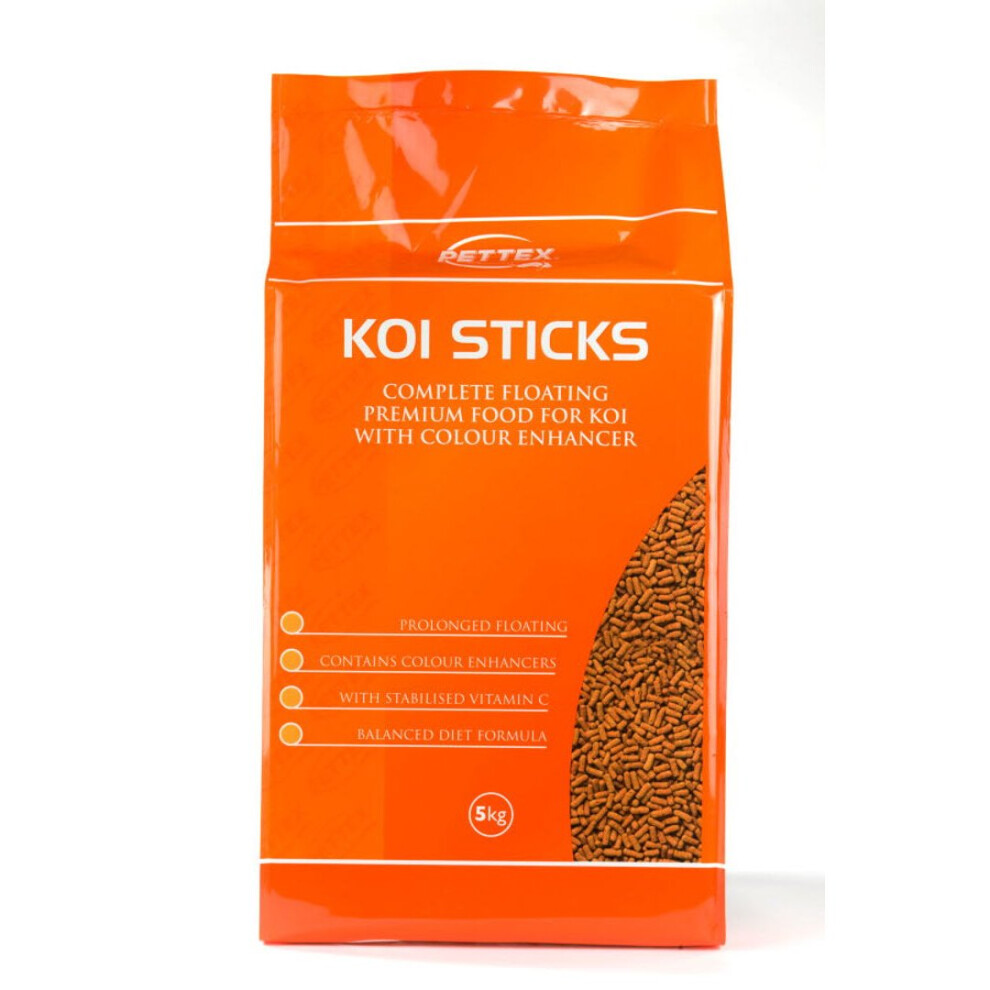 Pettex Premium Koi Sticks ( Bag) 5Kg Orange