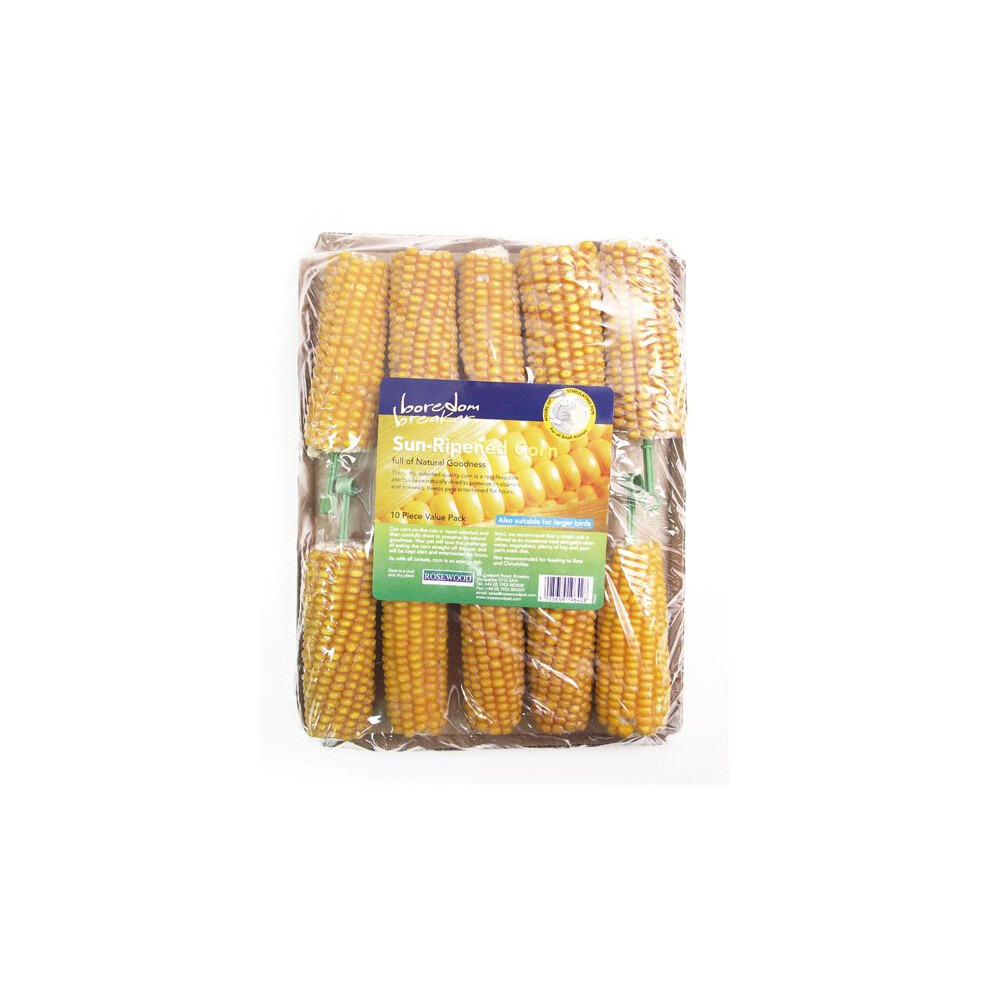 Rosewood Boredom Breaker Corn On The Cob 10Pk (Pack Of 4)