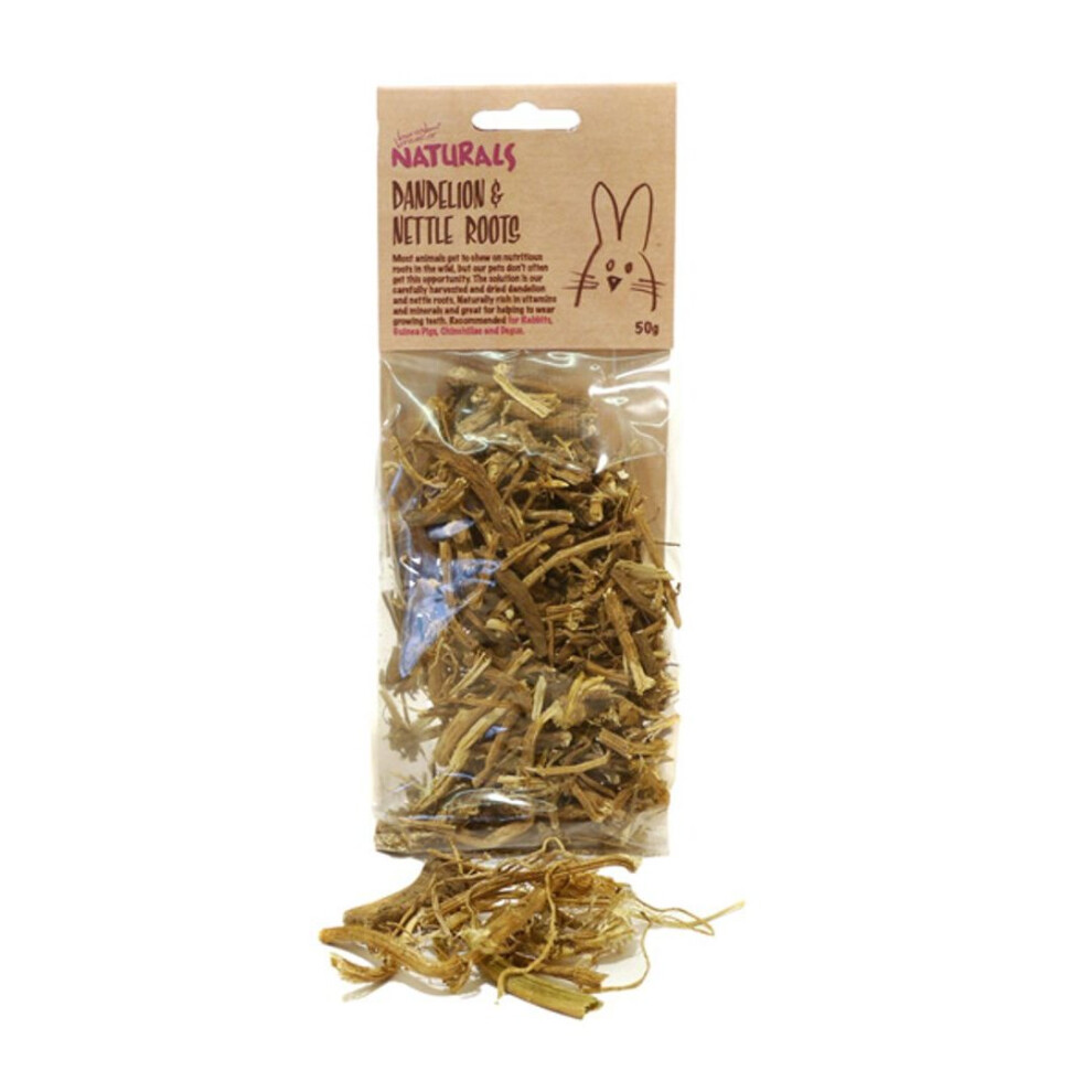 Rosewood Boredom Breaker Natural Treats Dandelion&Nettle Roots 50G (Pack Of 8)