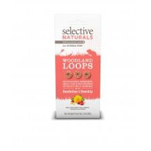 Selective Naturals Woodland Loops For Guinea Pigs With Dandelion & Rosehip 80g (Pack of 4)