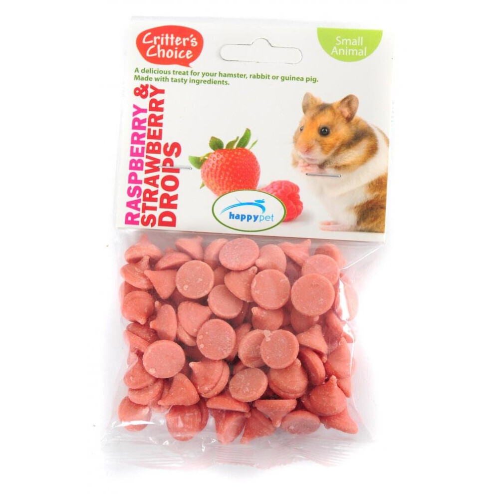 Critter's Choice -  Raspberry & Strawberry Drop (75g)