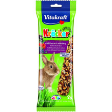 Vitakraft Rabbit Stick Wild Berry 112g (2pk 2) (Pack of 5)