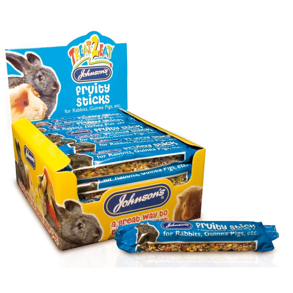 Johnson's Veterinary Jvp Treat2eat Rabbit/Guinea Pig Fruity Sticks 45G (Pack Of 28)