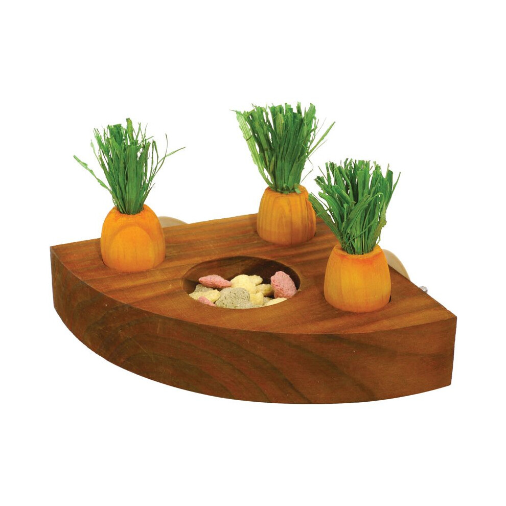Rosewood Boredom Breaker Carrot Toy N Treat Holder