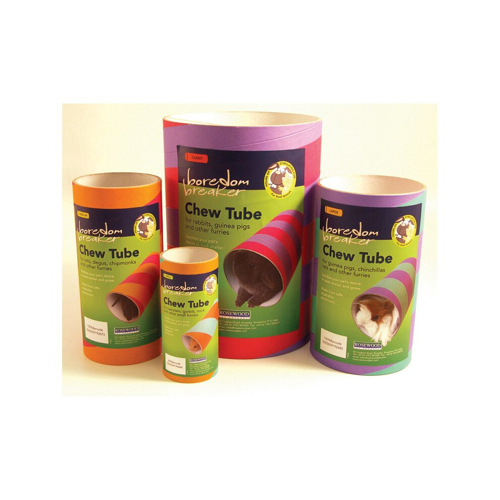 Rosewood Boredom Breaker Guinea Pig Tube Lge