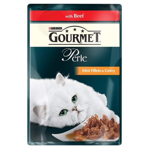 Purina Gourmet Perle Pouch Beef Grilled 85g (Pack of 24)