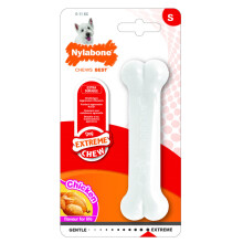 Kauwspeeltje - NYLABONE - Extra Duurzaam Bot - Smaak Rundvlees en Kaas - Voor Hond 2-10 kg - Nylon