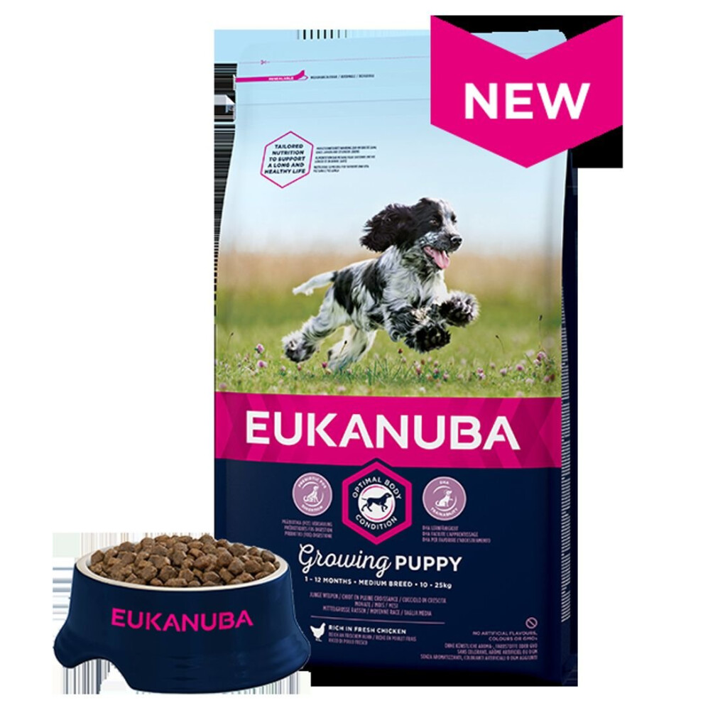 Eukanuba Growing Puppy Medium Breed Chicken 2Kg