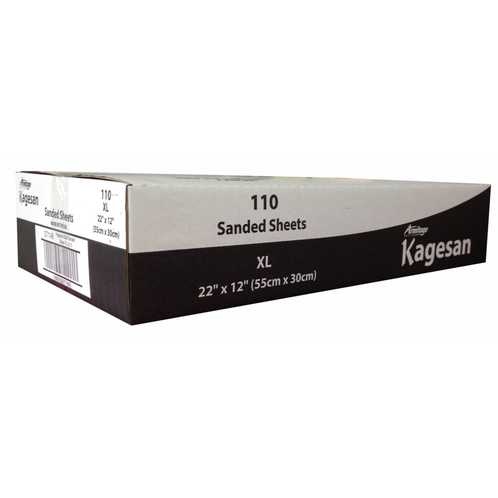 Kagesan Bulk Sanded Sheets White 22 X 12'' (55 X 30cm) (Pack of 110)