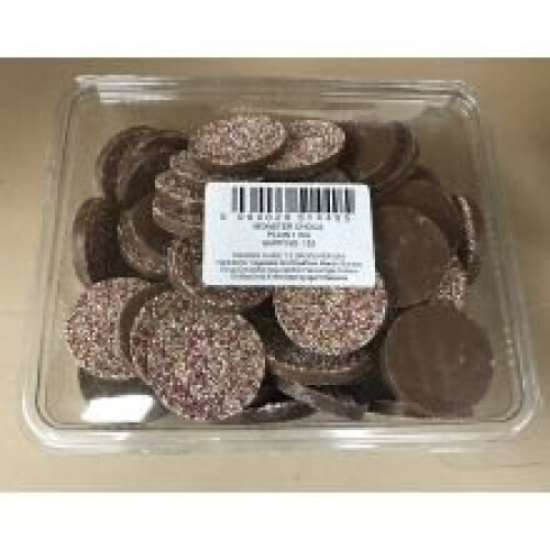 Monster Chocs Disc Plain Chocolate (1kg)