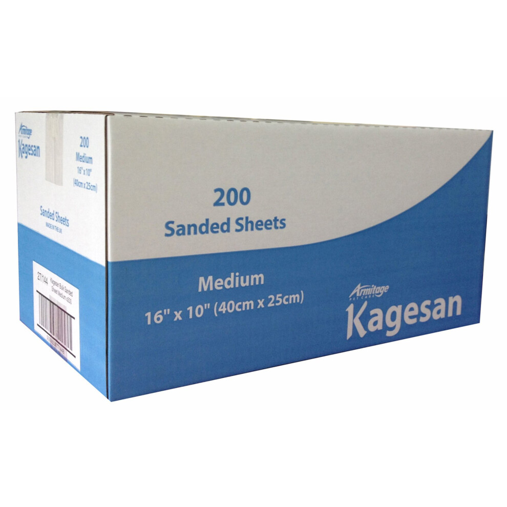 Kagesan Bulk Sanded Sheets Blue 16 X 10'' (40 X 25cm) (Pack of 200)