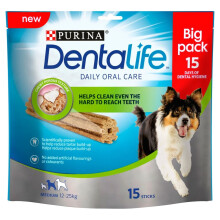 Purina DentaLife Daily Oral Care Chicken Chew for Adult Medium Dogs - 15 Pack 345g (Pack of 3) - 12291936