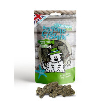 Dog Gone Fishin' White Fish With Green Lipped Mussel Crunchies Plus 75g (Pack of 6)
