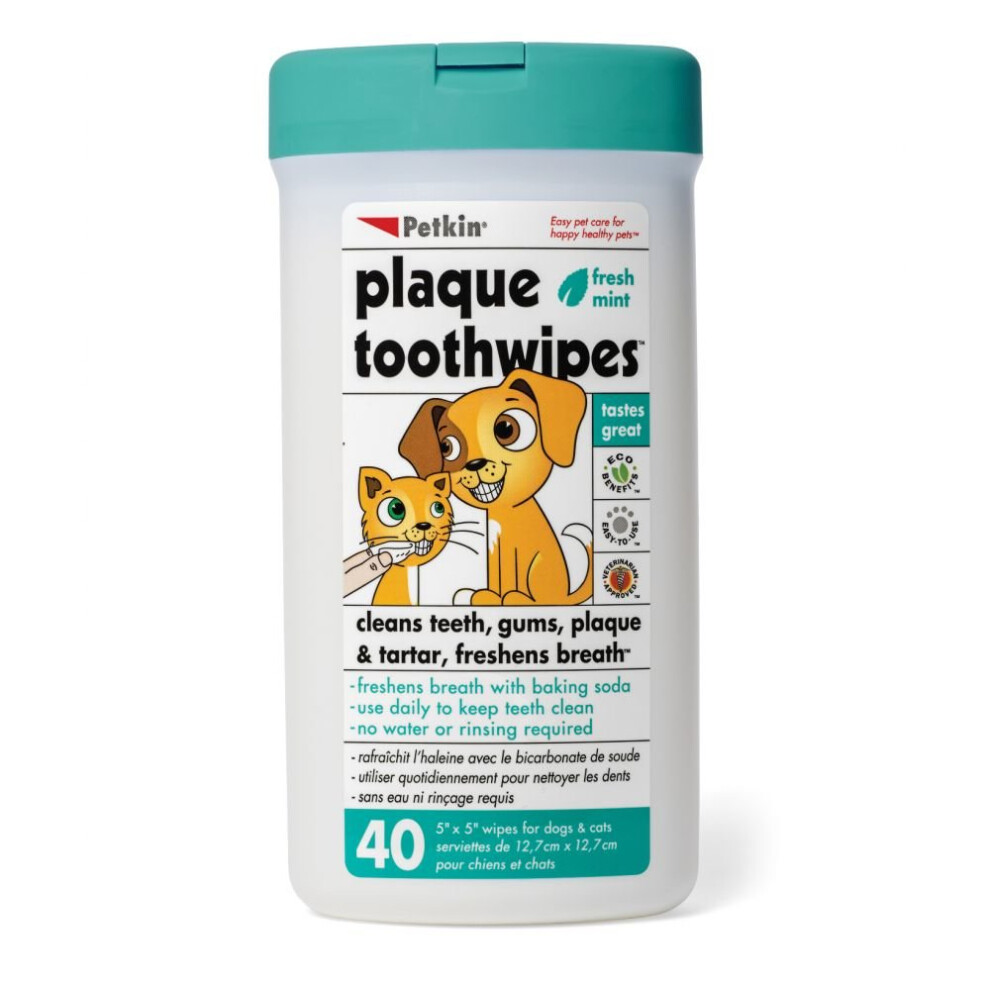 Petkin Toothwipes (40ctn)