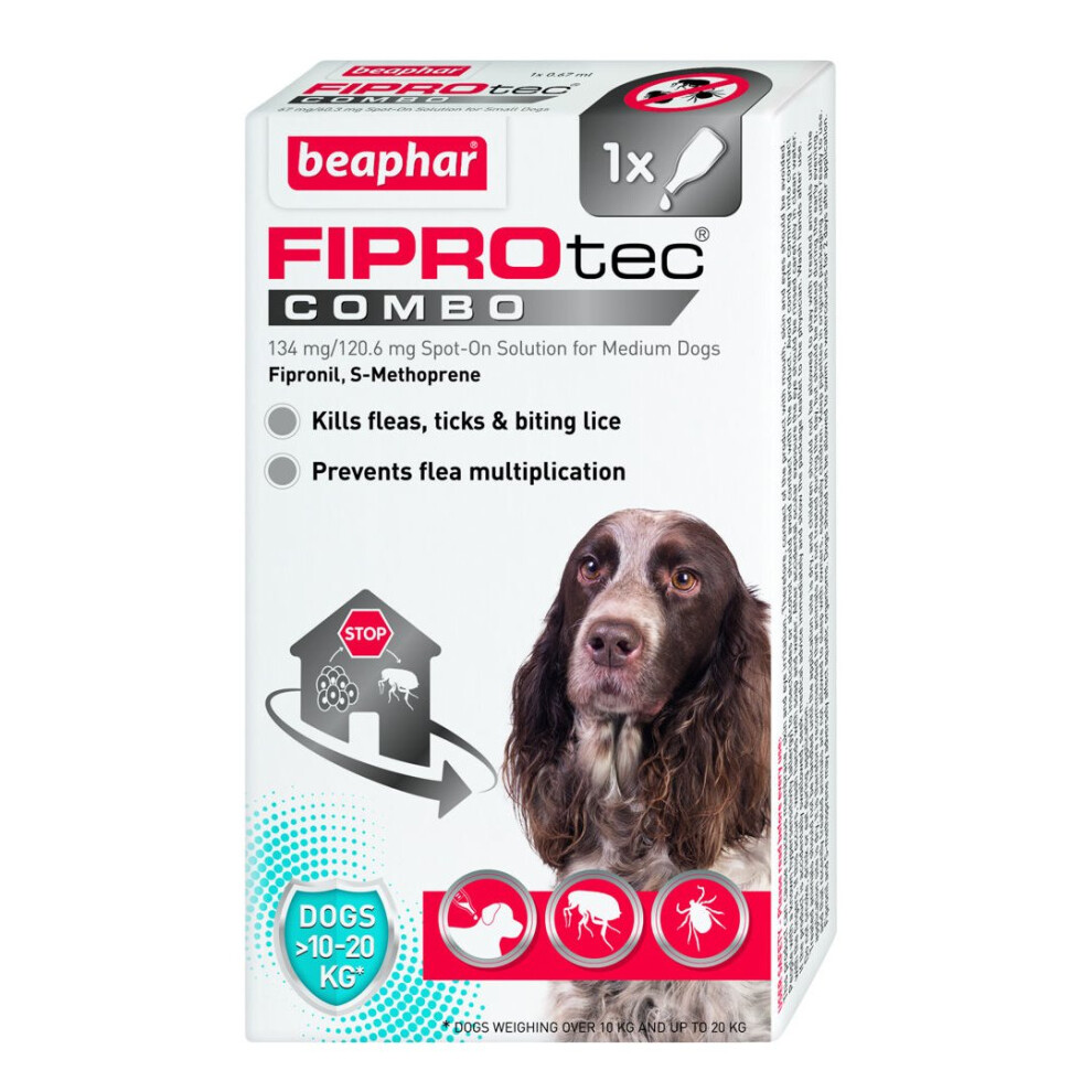 New Fiprotec Combo Medium Dog 1 Pipette