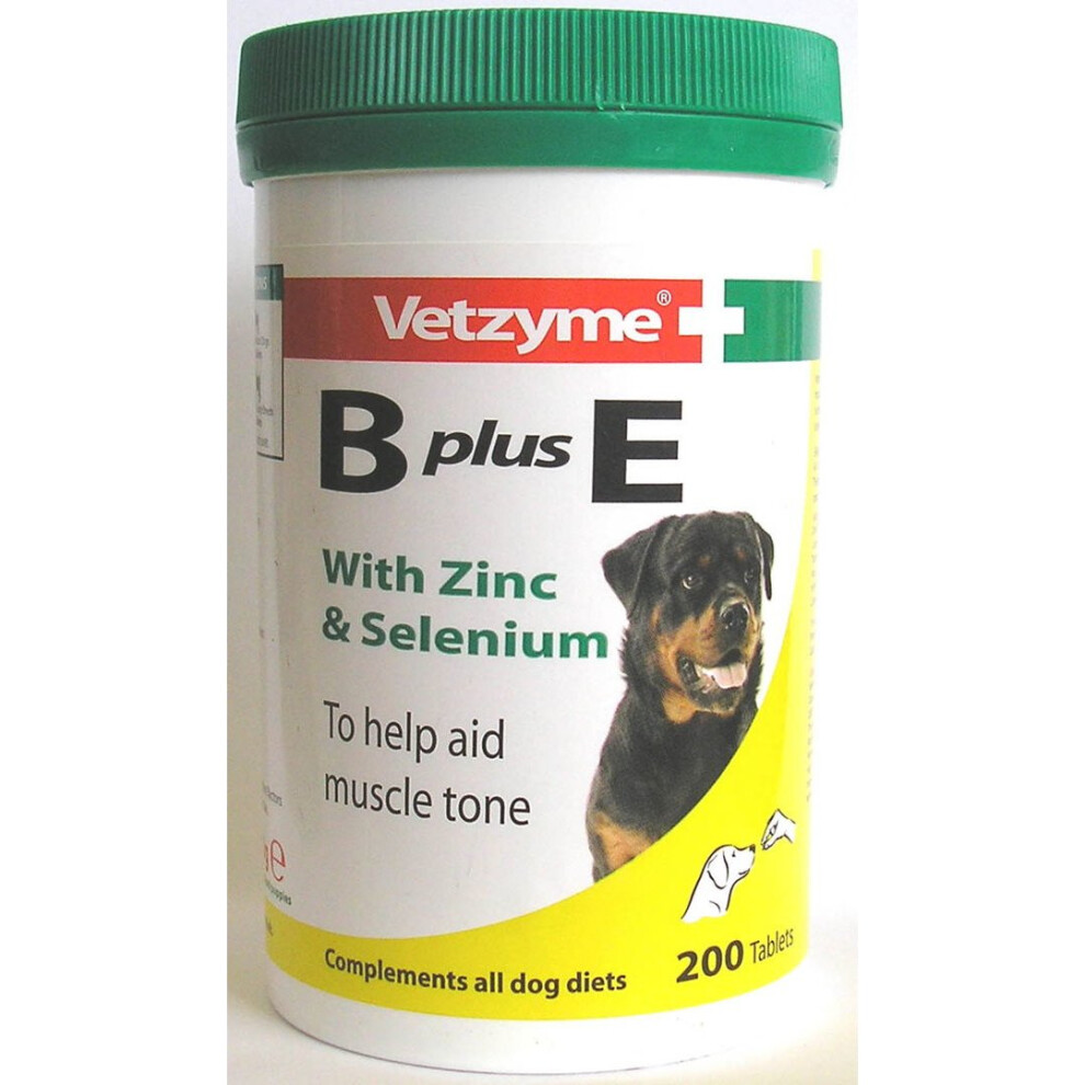 Vetzyme Dog B + E 200 Tablets