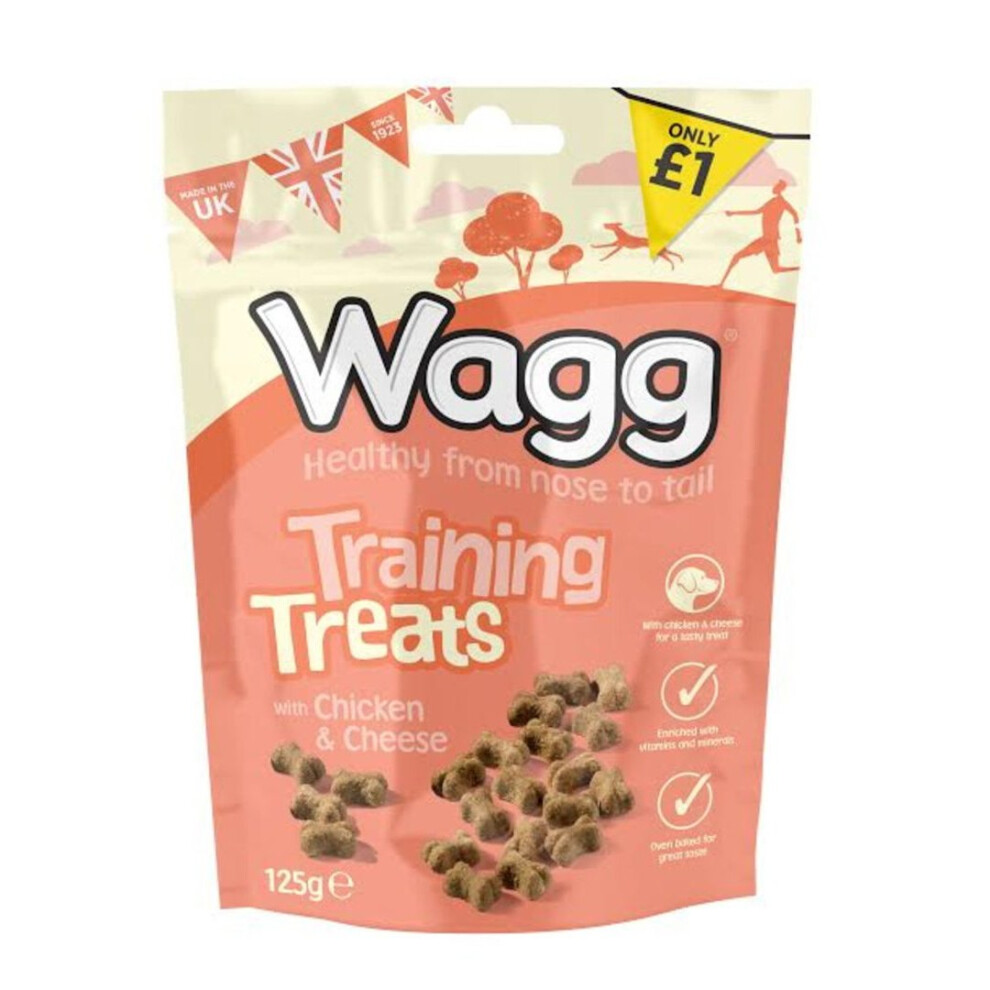 Wagg Training Treats Chicken & Cheese 125g (Pack Of 7)