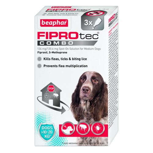 Beaphar New Fiprotec Combo Medium Dog 3 Pipette