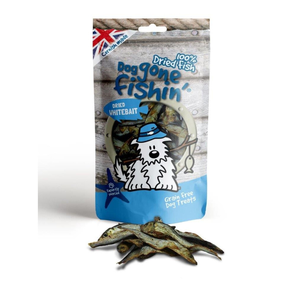 Dog Gone Fishin' Dried Whitebait 60g (Pack of 6)